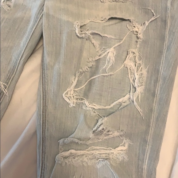 American Eagle Distressed Bleached BF Jeans - Picture 2 of 6